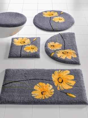 Tapis de bain acrylique - helline home - Gris-jaune