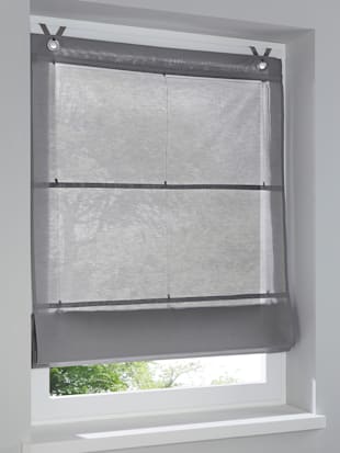 Store-bateau tissu uni - helline home - Gris