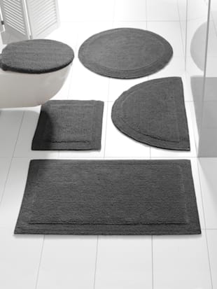 Tapis de bain 100% coton - helline home - Gris Foncé