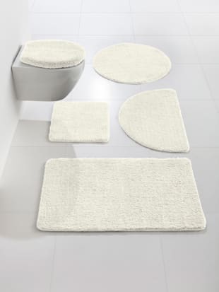 Tapis de bain polyester doux - helline home - Blanc