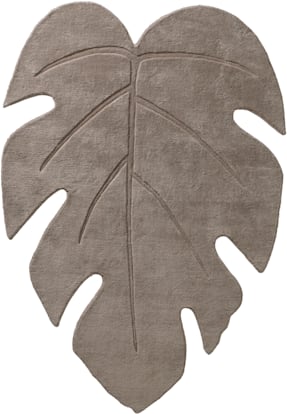 Tapis à poils longs tissé à la main - helline home - Gris