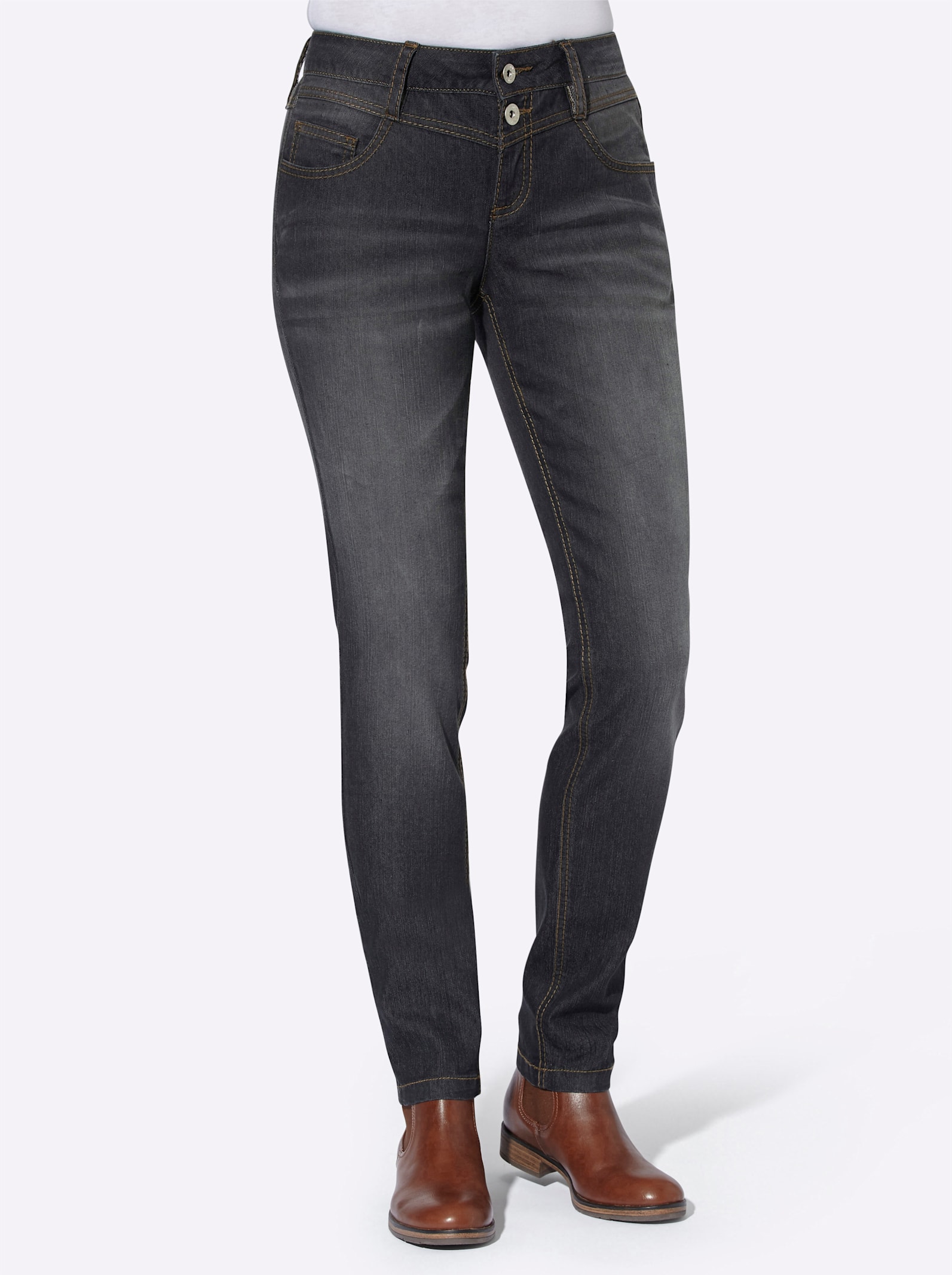 5-ficks jeans - black denim
