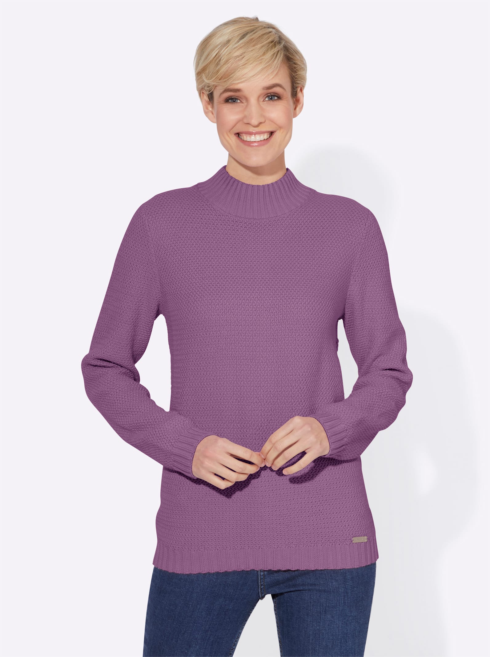 Långärmad tröja - violett