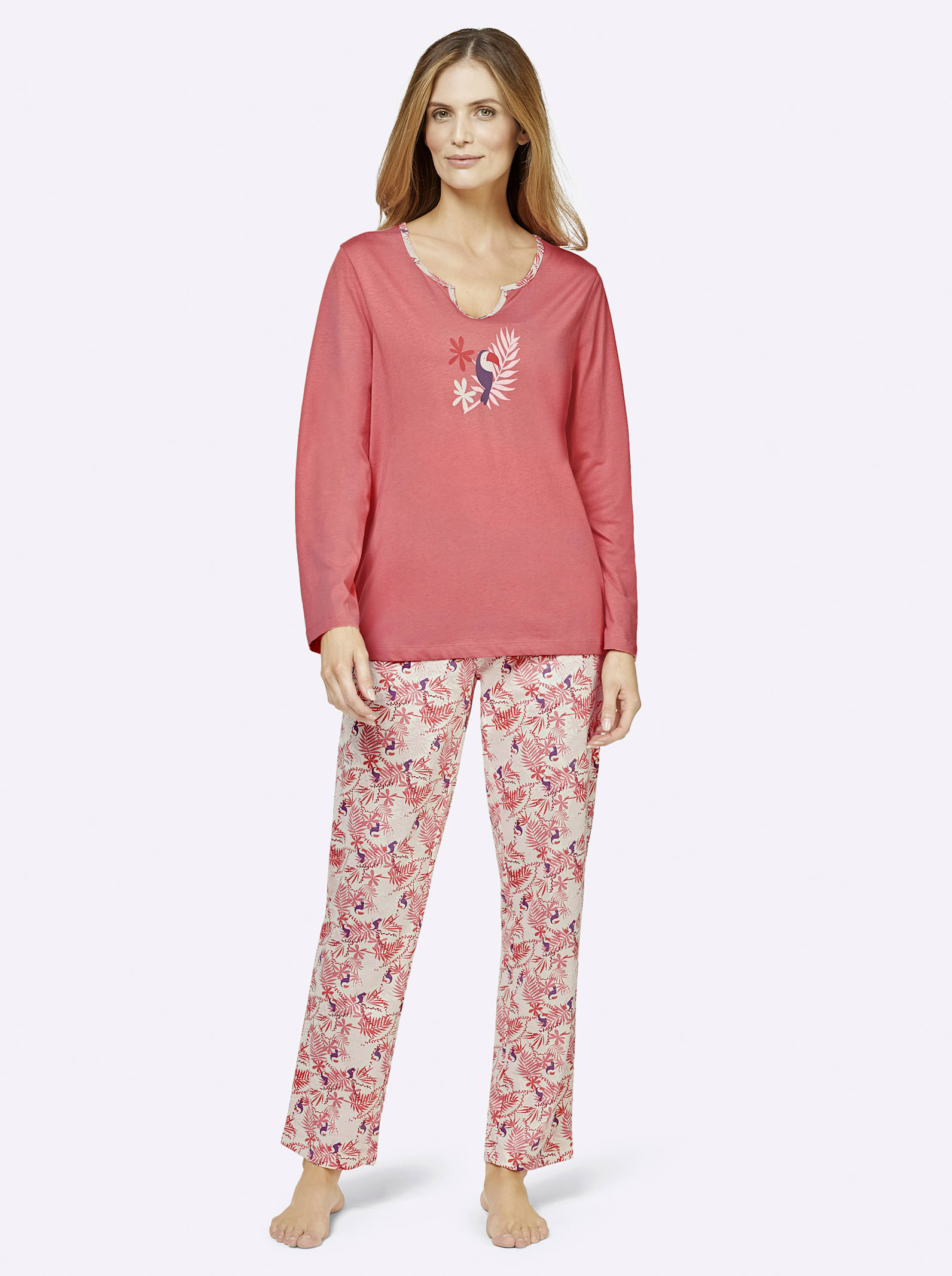Pyjamas - flamingo + flamingo-mönstrad