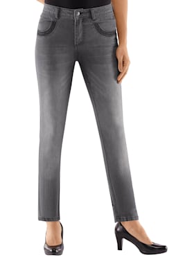 Slim fit jeans - grey-denim