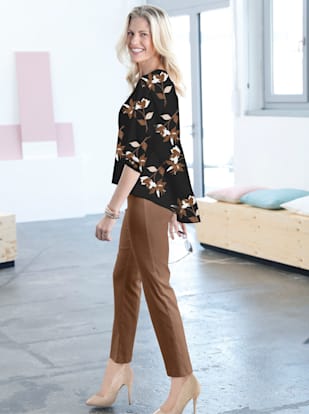 Pantalon simple sobre et élégant poches zippées