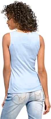 Débardeur à encolure carrée look basique tendance facile à associer