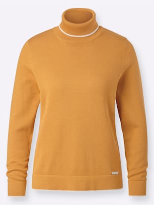 Pull à col roulé 55% coton