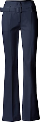 Pantalon effet ventre plat jambes légèrement évasées
