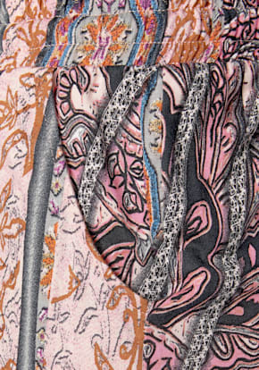 Pantalon de plage robe d'été imprimée en matière légère