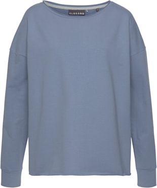 Sweat-shirt encolure avec bord ouvert