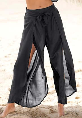 Pantalon de plage pantalon portefeuille léger avec fentes au niveau des jambes