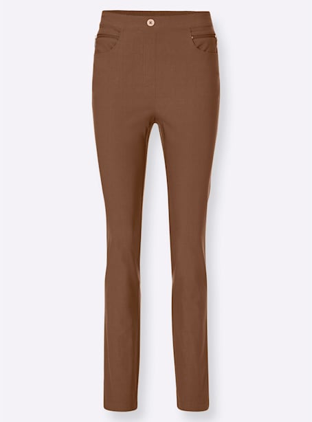 Pantalon simple sobre et élégant poches zippées