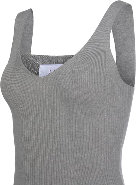 Débardeur en tricot encolure en v affinante