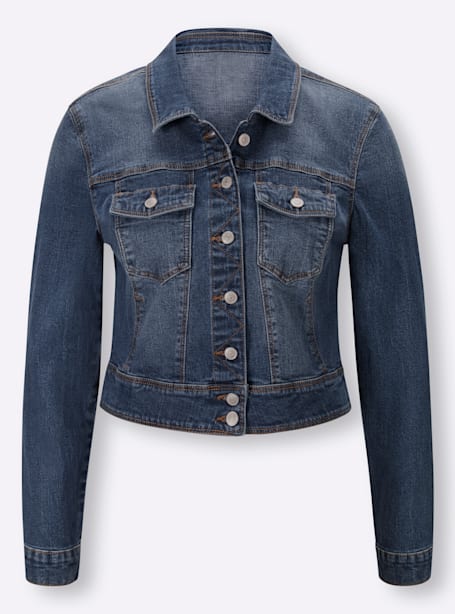 Veste en jean longueur mode