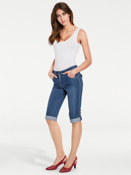 Corsaire en jean coupe skinny
