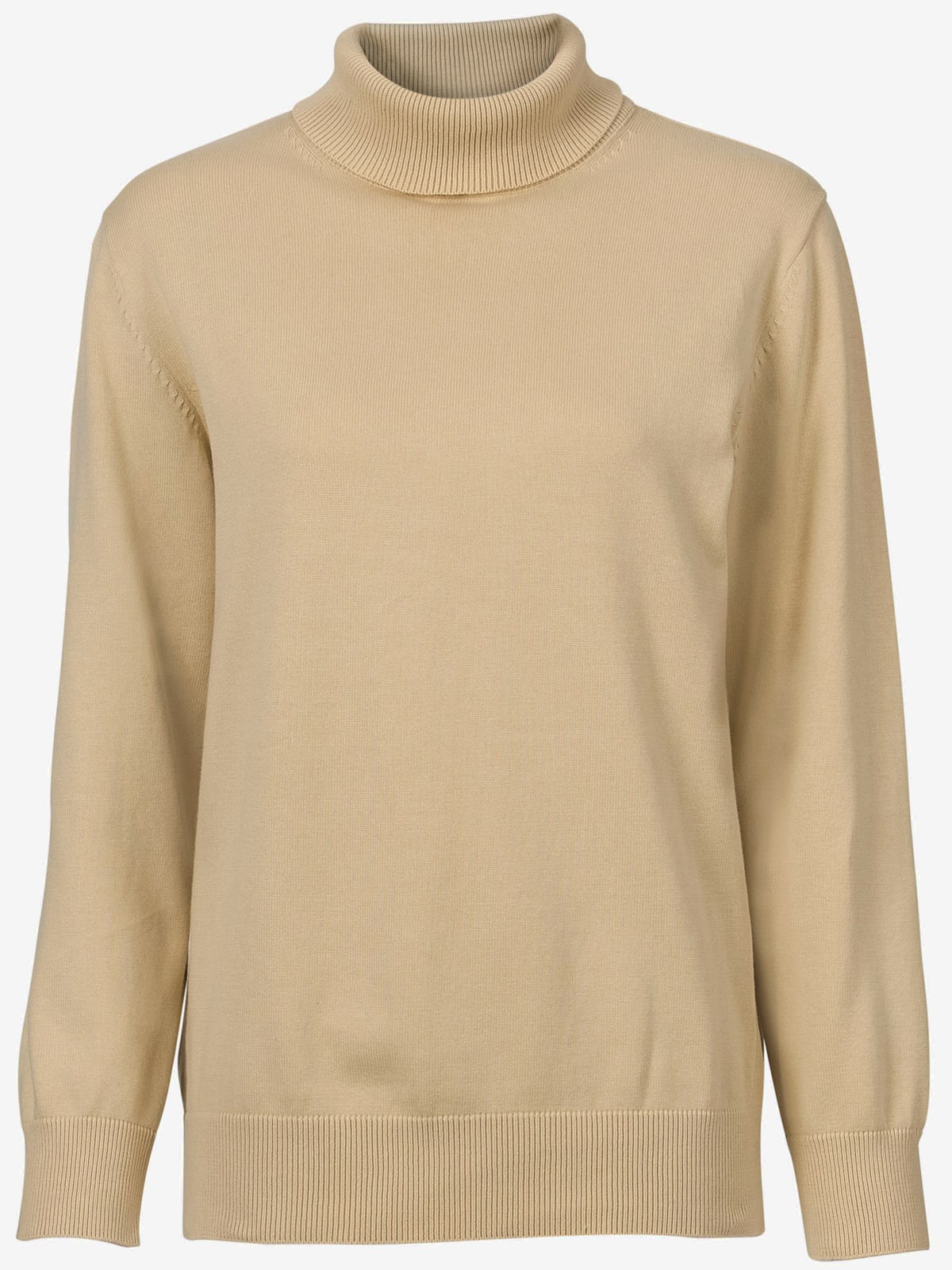 Pull à col roulé pur coton - Collection L - Modalova