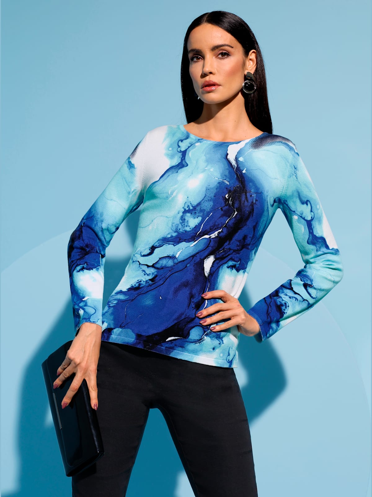 Pull en tricot fin viscose - - Creation L - Modalova