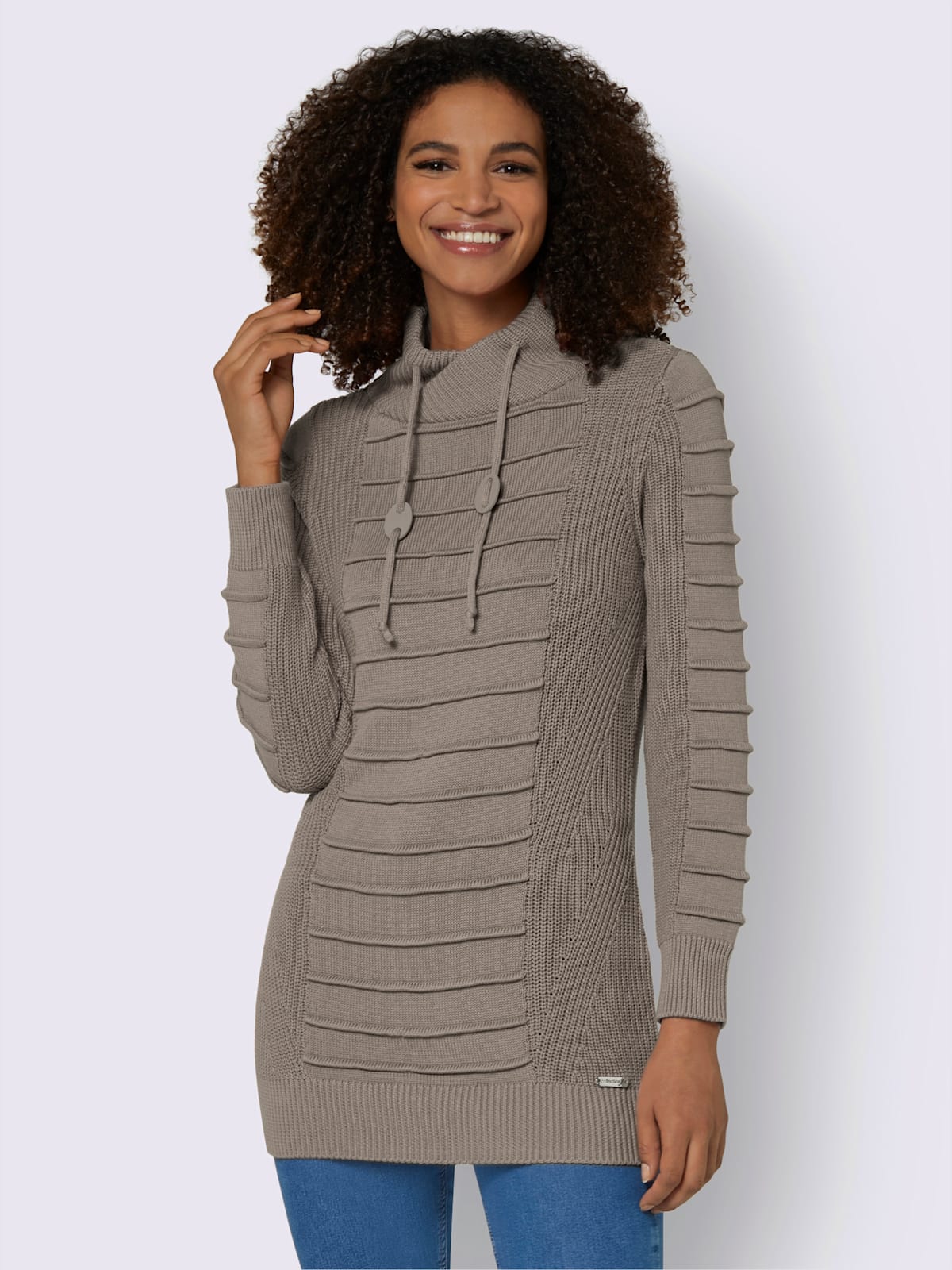 Pull long jolie coupe longue moderne - Collection L - Modalova