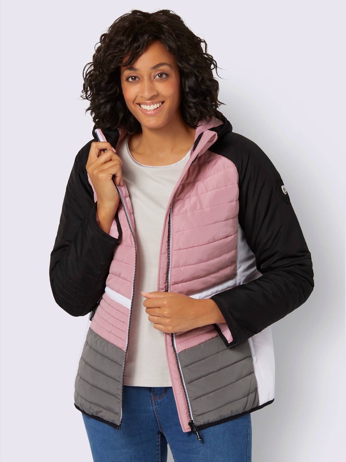Veste matelassée rayures sportives - - Collection L - Modalova