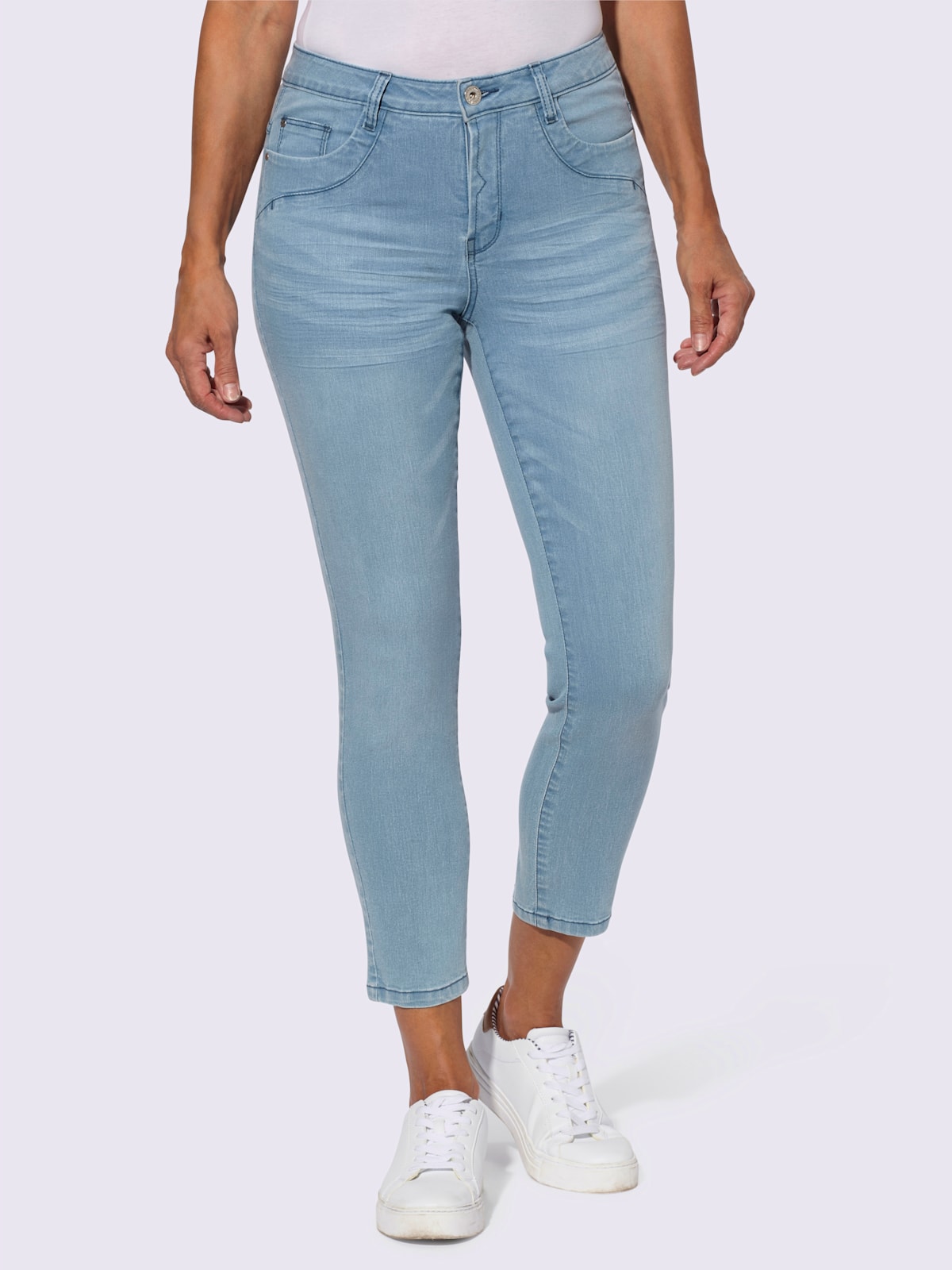 Jean 7/8 qualité coton - Collection L - Modalova