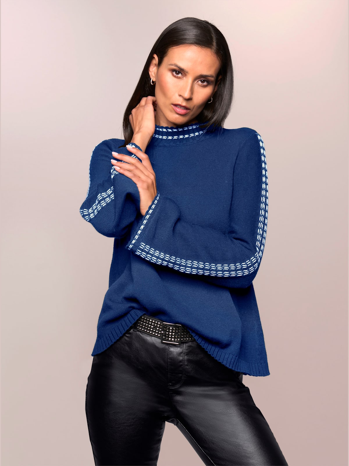 Pull à col montant 50% coton - Rick Cardona - Modalova