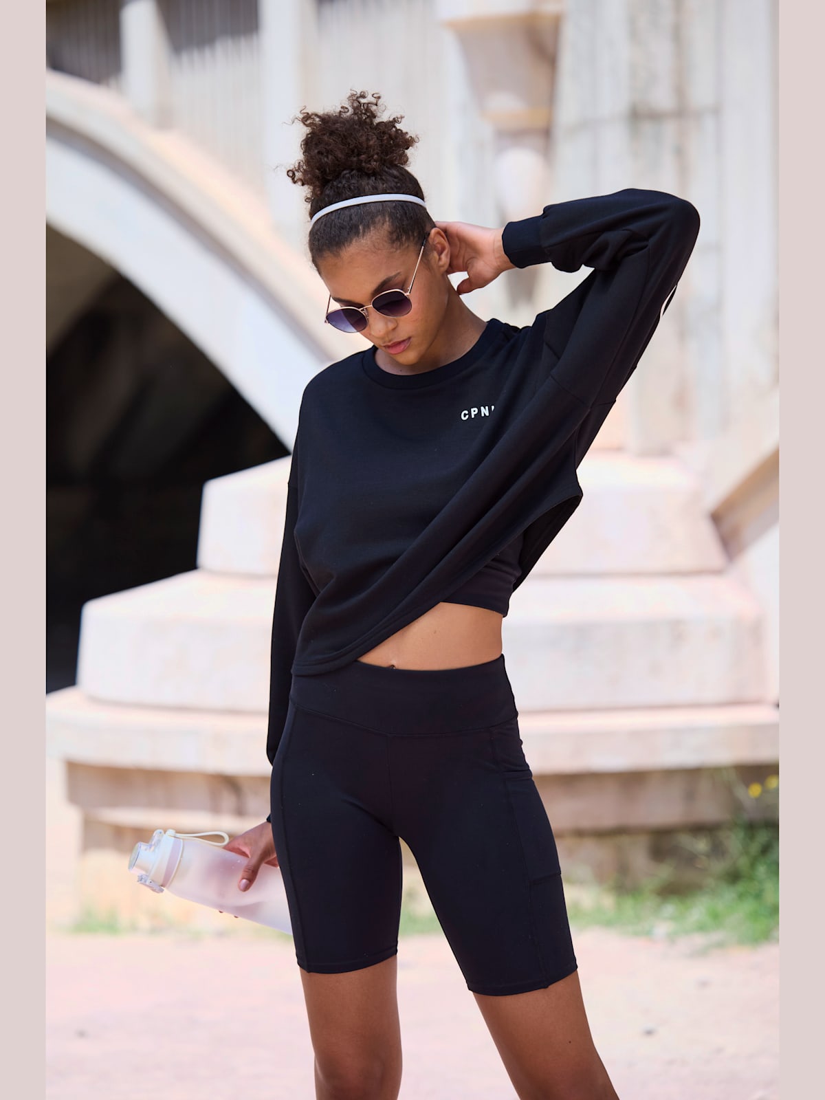 Sweatshirt raccourci avec mancherons - Copenhagen Studios - Modalova