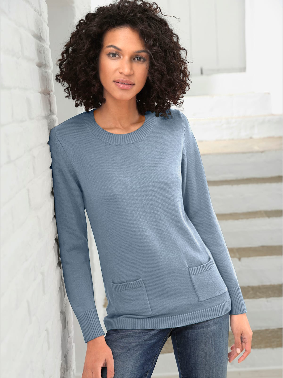 Pull encolure ronde différents coloris - Collection L - Modalova