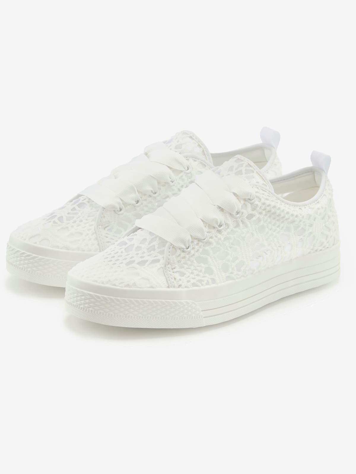 Baskets sneakers avec dentelle tendance et semelle compensée légère - LASCANA - Modalova