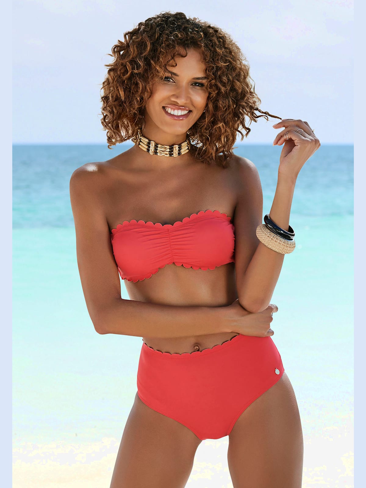 Bas de maillot de bain taille haute taille haute tendance - LASCANA - Modalova