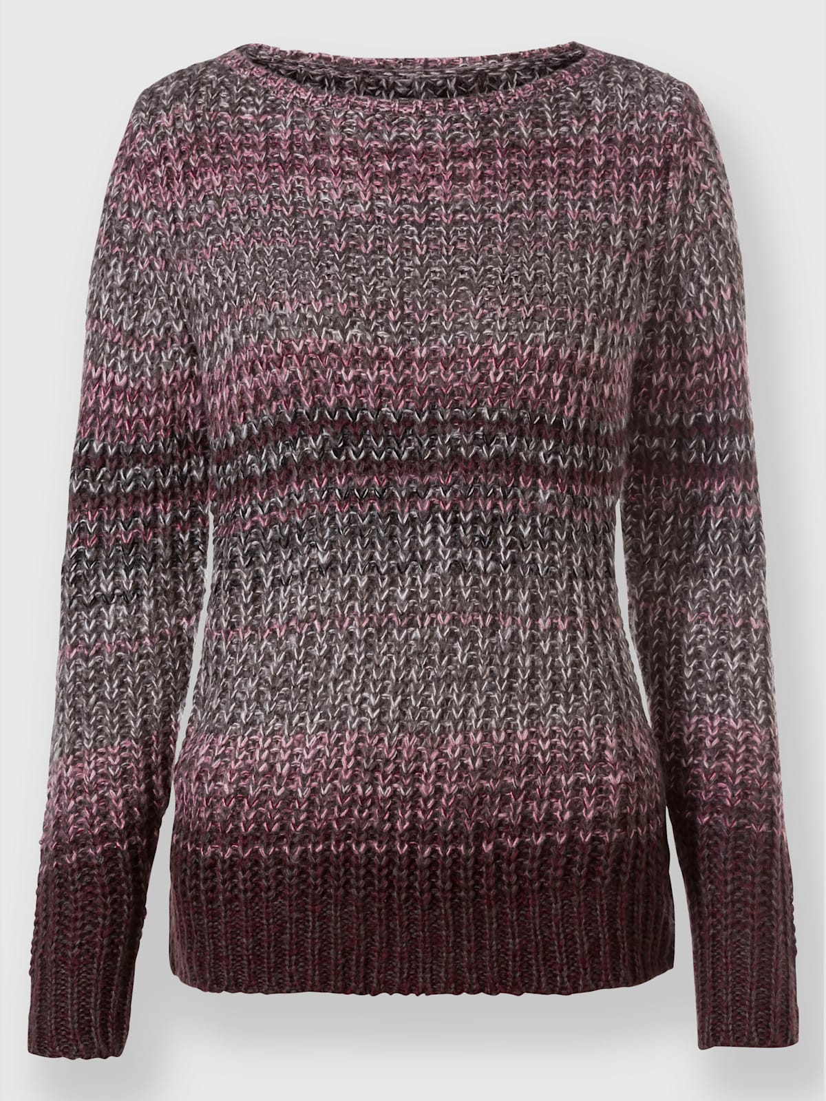 Pull à manches longues tricot côtelé épais - Helline - Modalova