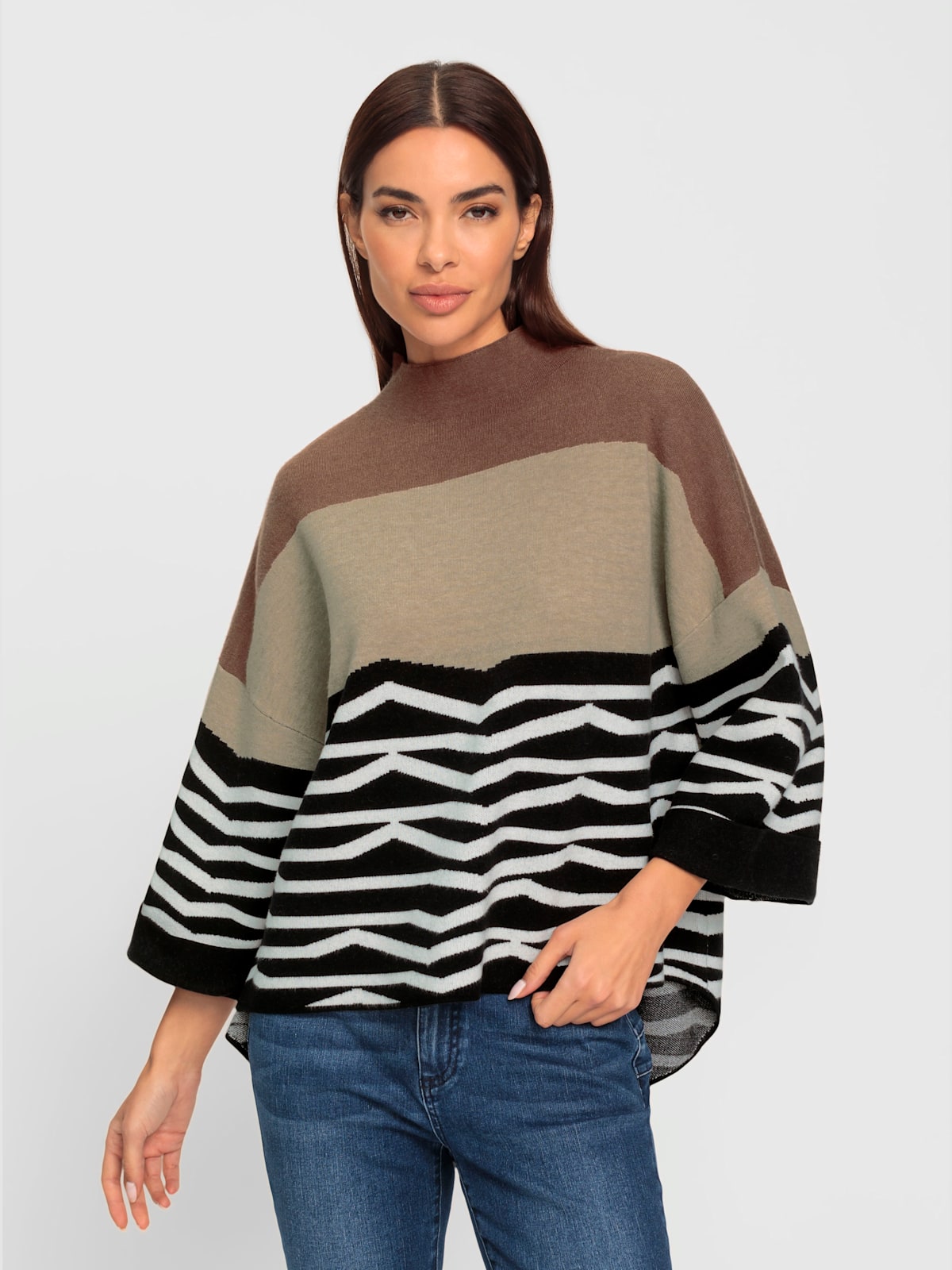 Pull en tricot motif jacquard original - - Rick Cardona - Modalova