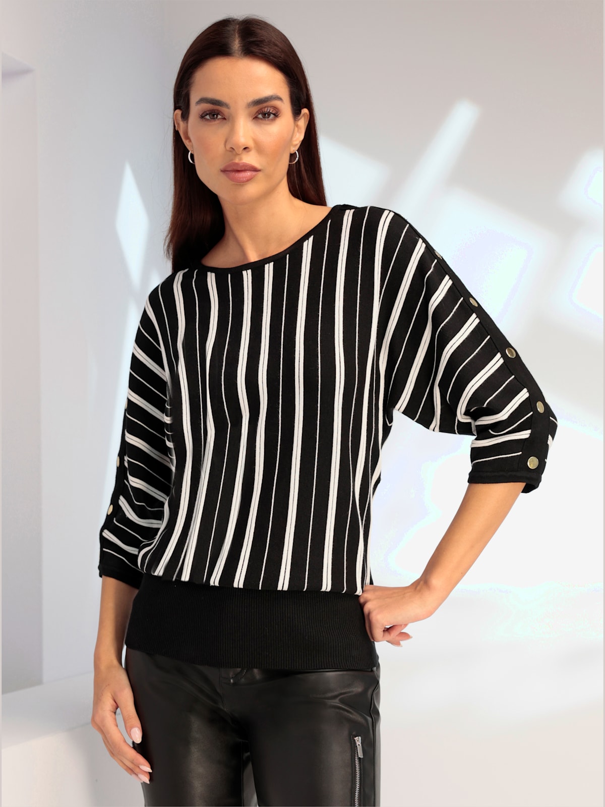 Pull chauve-souris motif à rayures exclusif - - Rick Cardona - Modalova