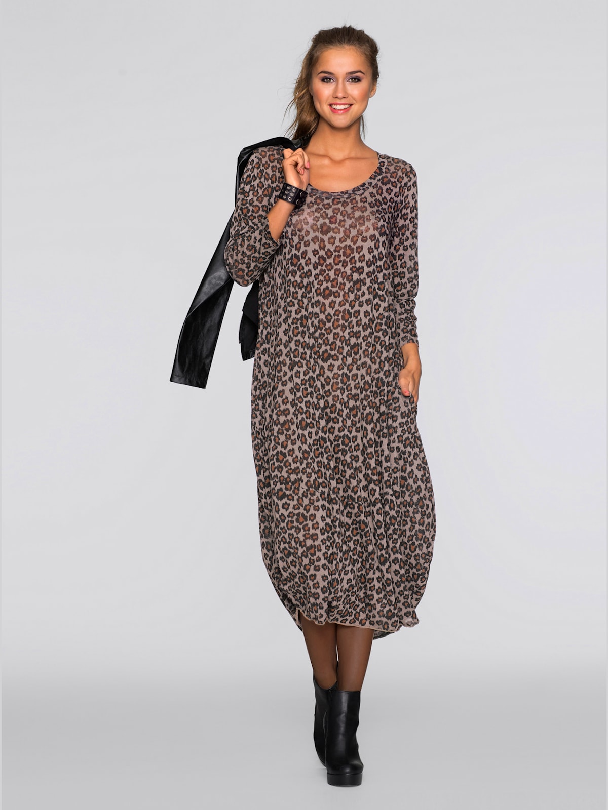 Robe longue imitation tricot fin - - Helline - Modalova