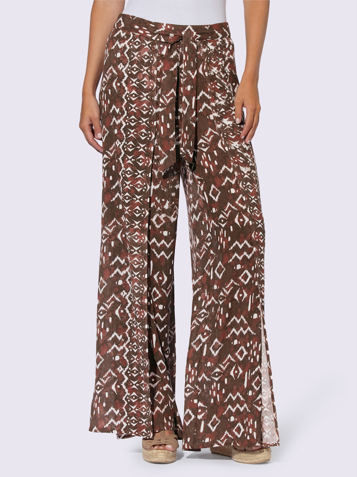 Pantalon imprimé ethnique mode - - Linea Tesini - Modalova