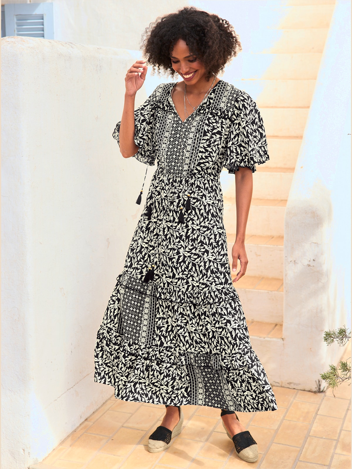 Robe imprimée imprimé floral - - Linea Tesini - Modalova