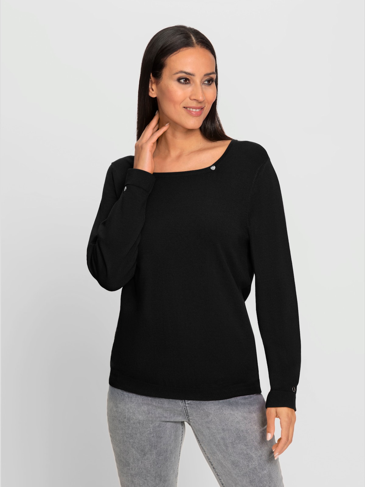 Pull en tricot fin ravissante encolure - Rick Cardona - Modalova