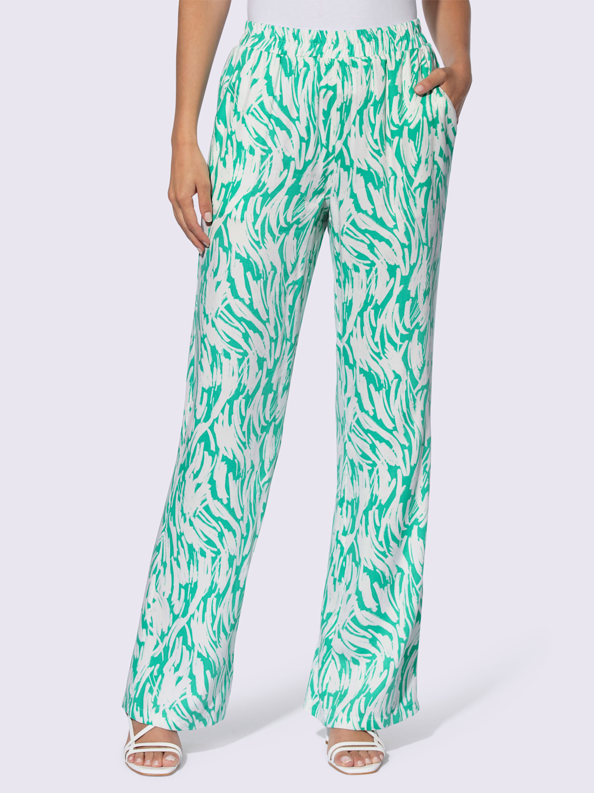 Pantalon imprimé pure viscose - - Rick Cardona - Modalova