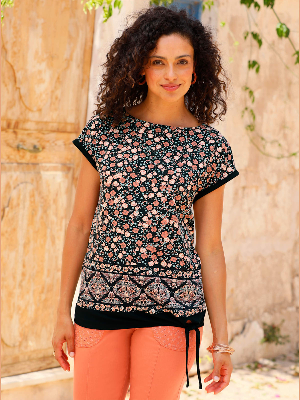 T-shirt à manches courtes viscose (ecovero) - - Helline - Modalova