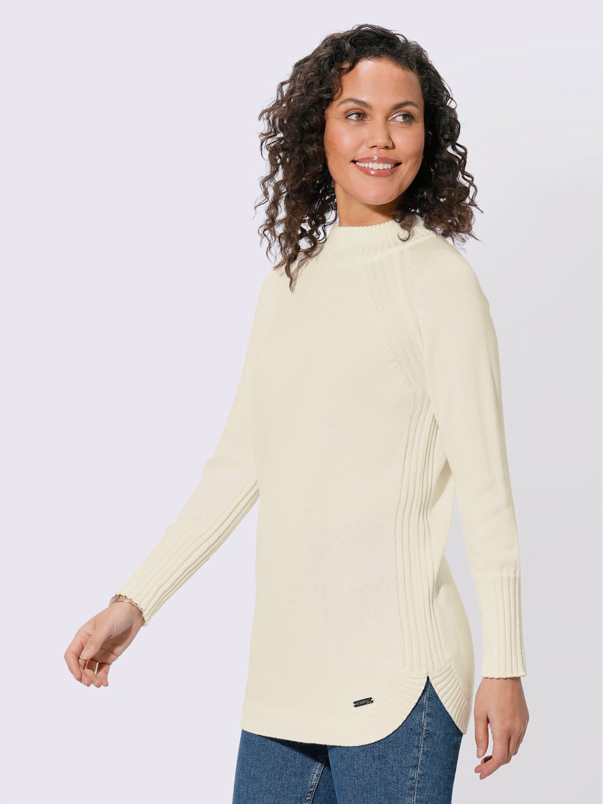Pull long 50% coton - Collection L - Modalova