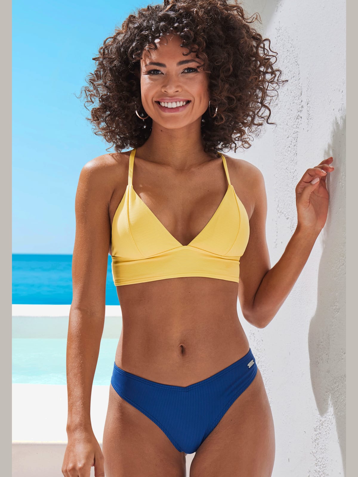 Bas de maillot de bain coloris uni tendance - Venice Beach - Modalova