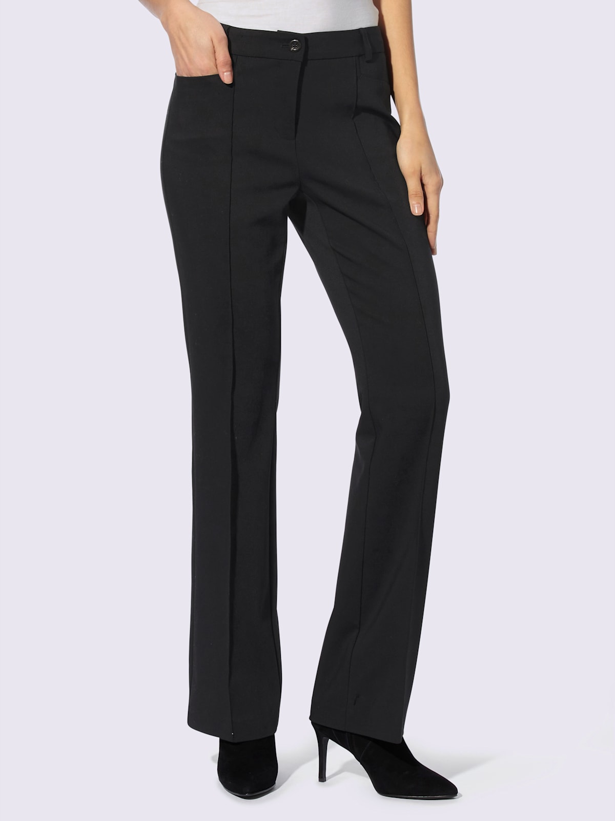 Pantalon bootcut confort optimal grâce à l'élasthanne - Ashley Brooke - Modalova
