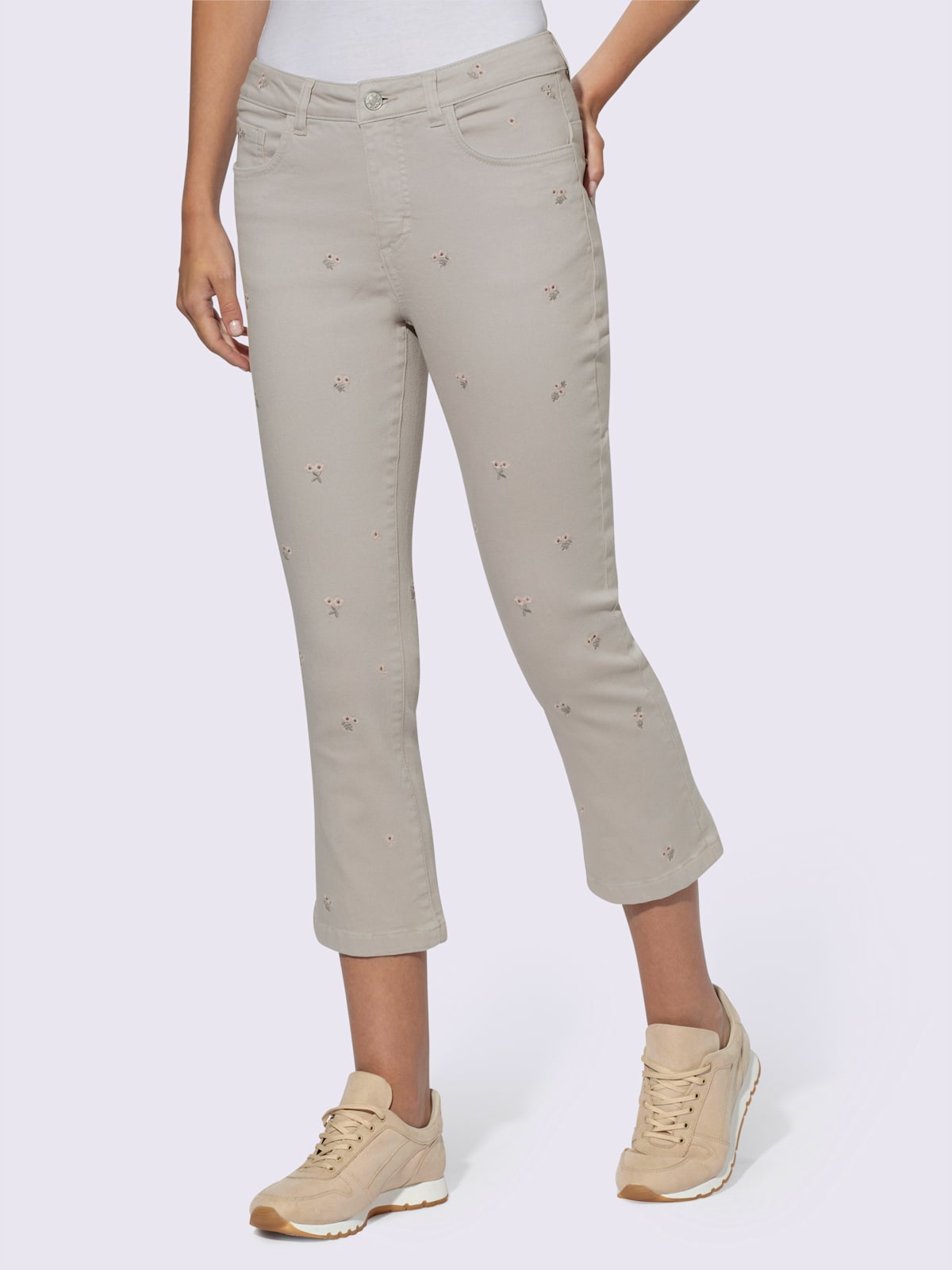 Jean extensible superbe broderie - Linea Tesini - Modalova