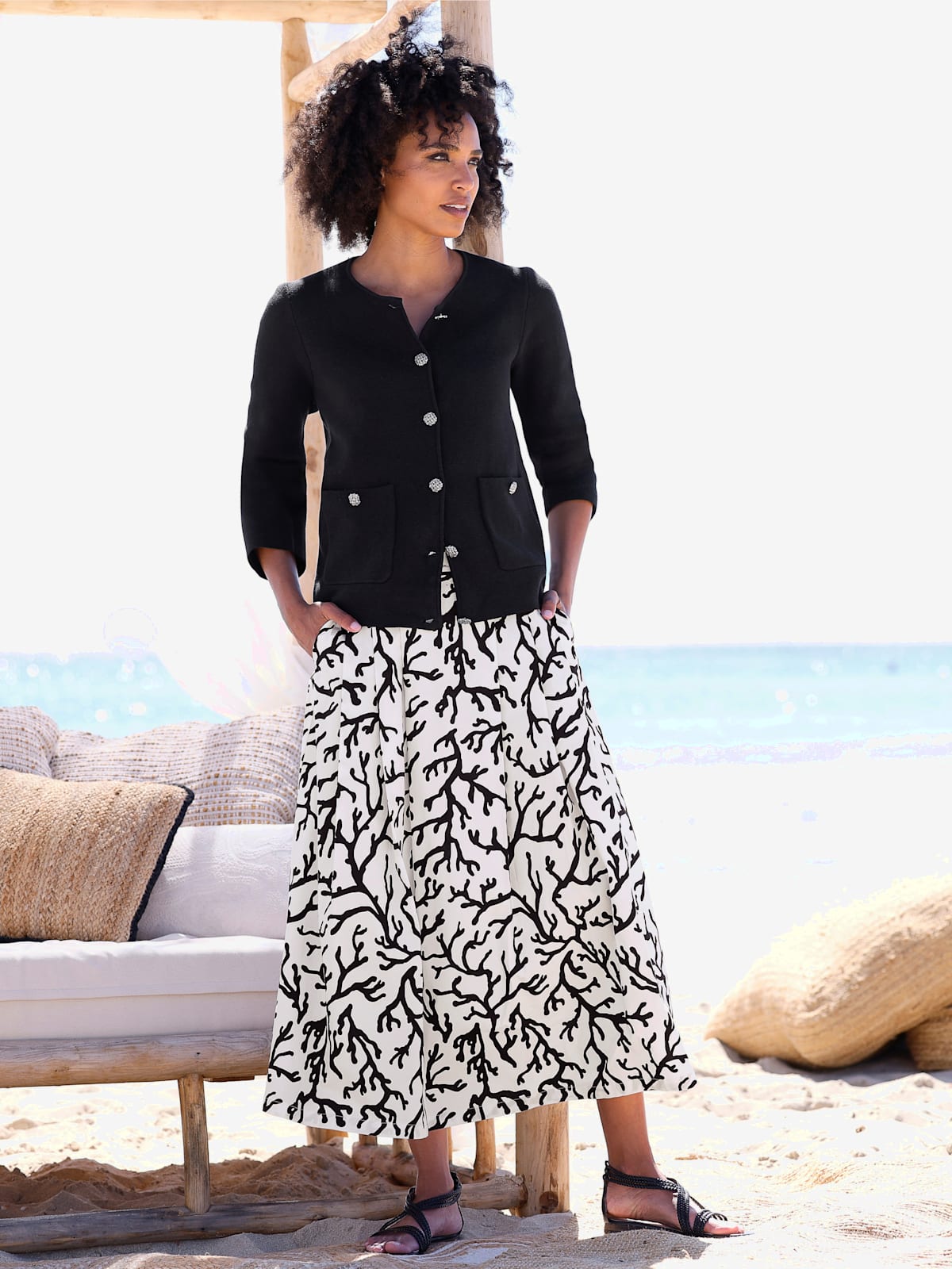 Veste en tricot fin tricot milanais - Linea Tesini - Modalova