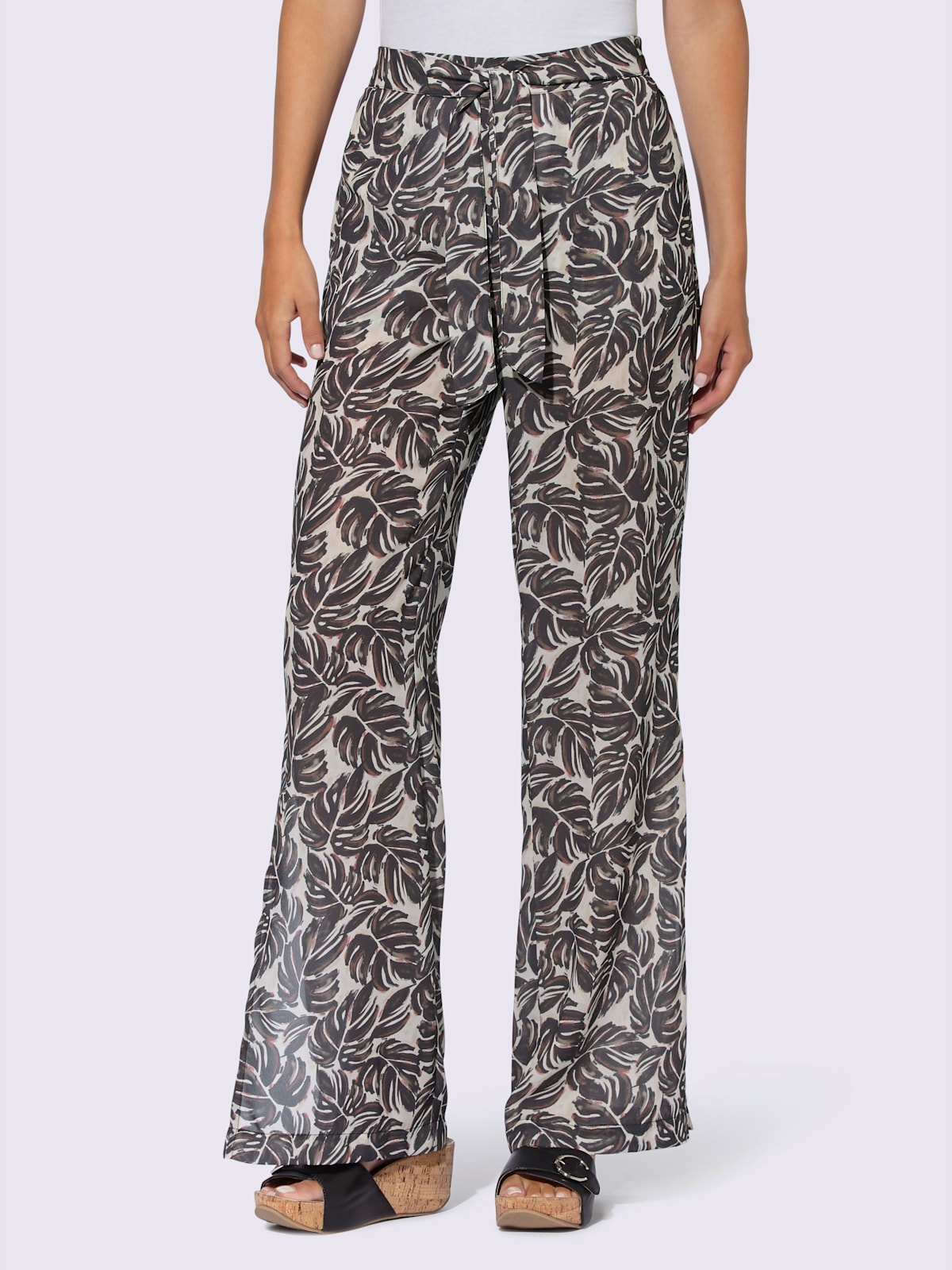 Pantalon imprimé qualité tissée - - Linea Tesini - Modalova