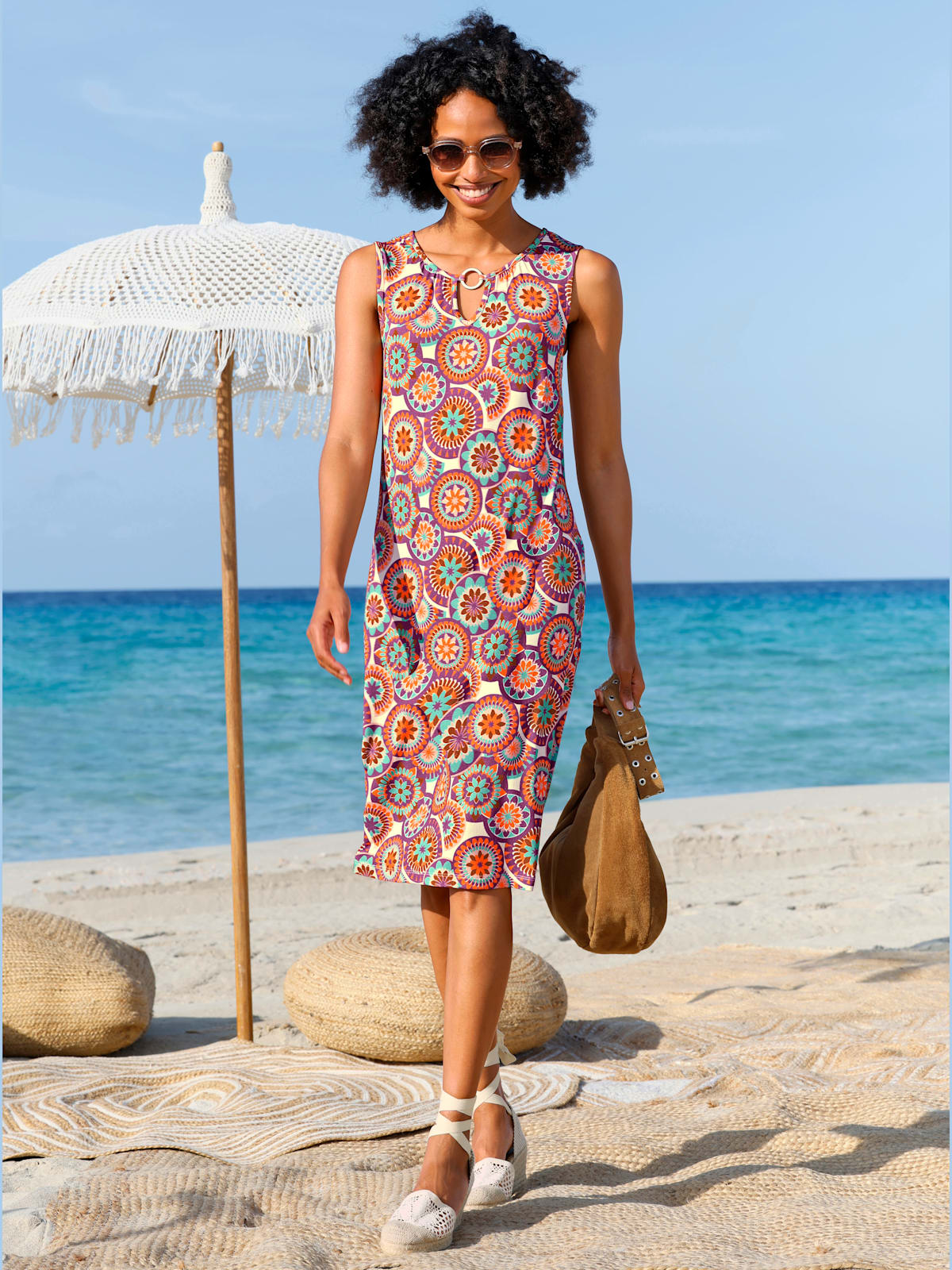 Robe imprimée élégant motif décoratif - - Linea Tesini - Modalova