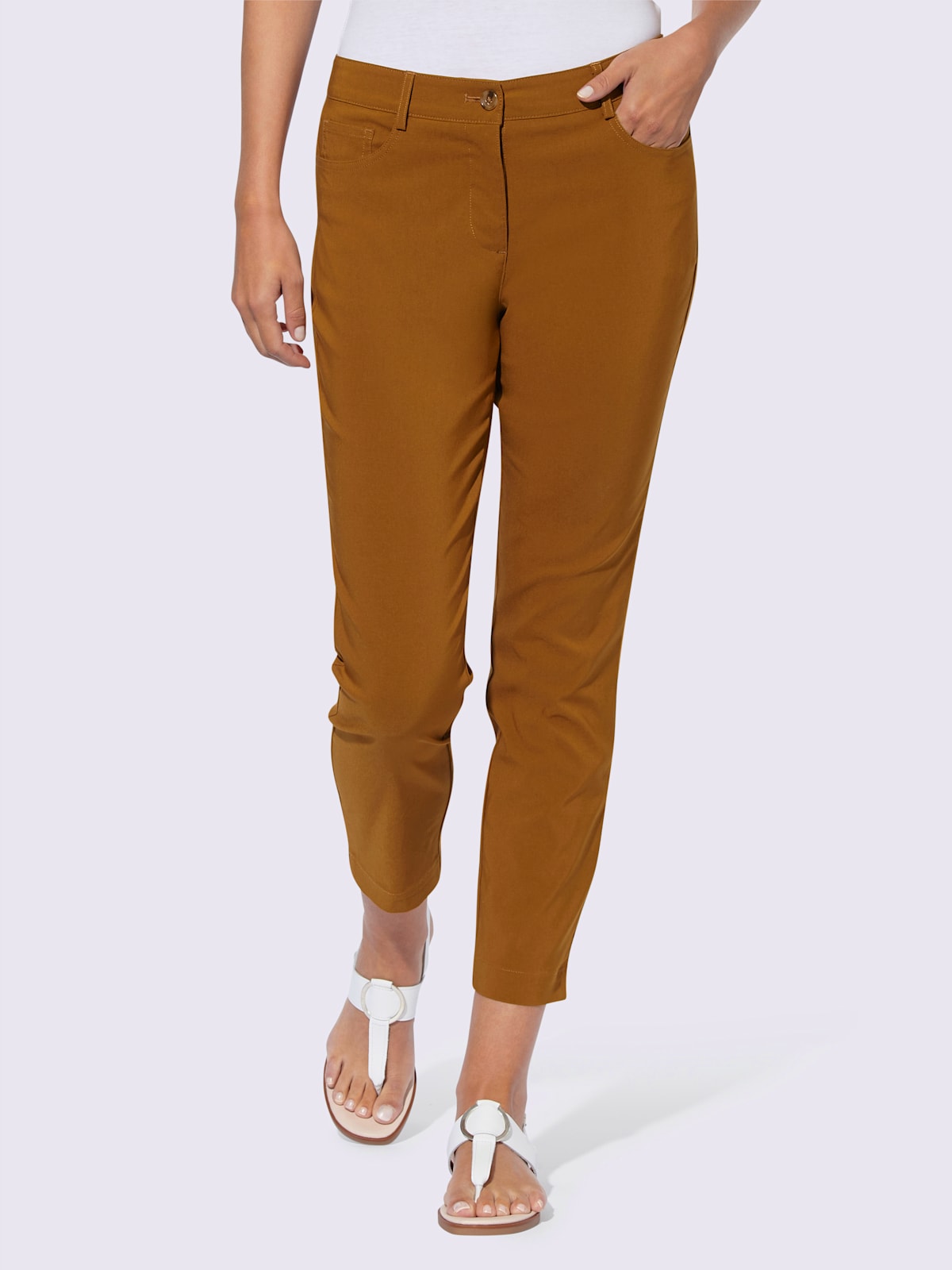 Pantalon en bengaline jambes étroites - Linea Tesini - Modalova