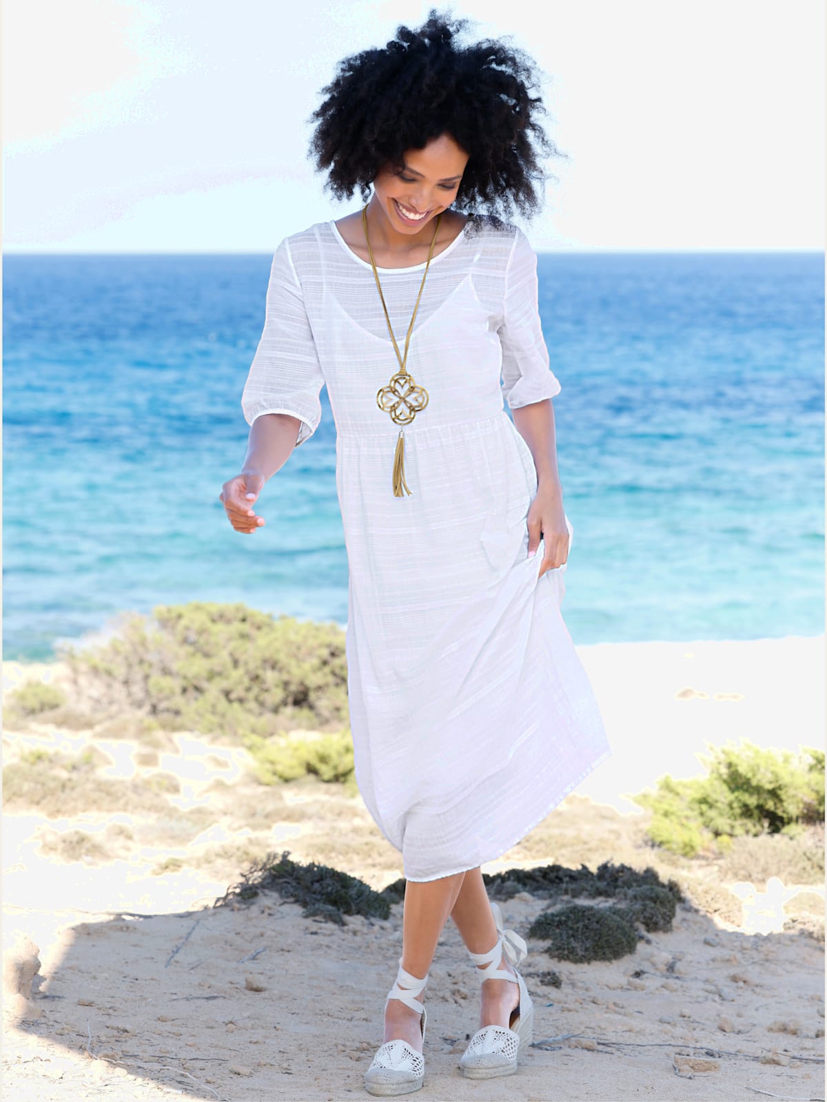 Robe de loisirs qualité tissée - Linea Tesini - Modalova