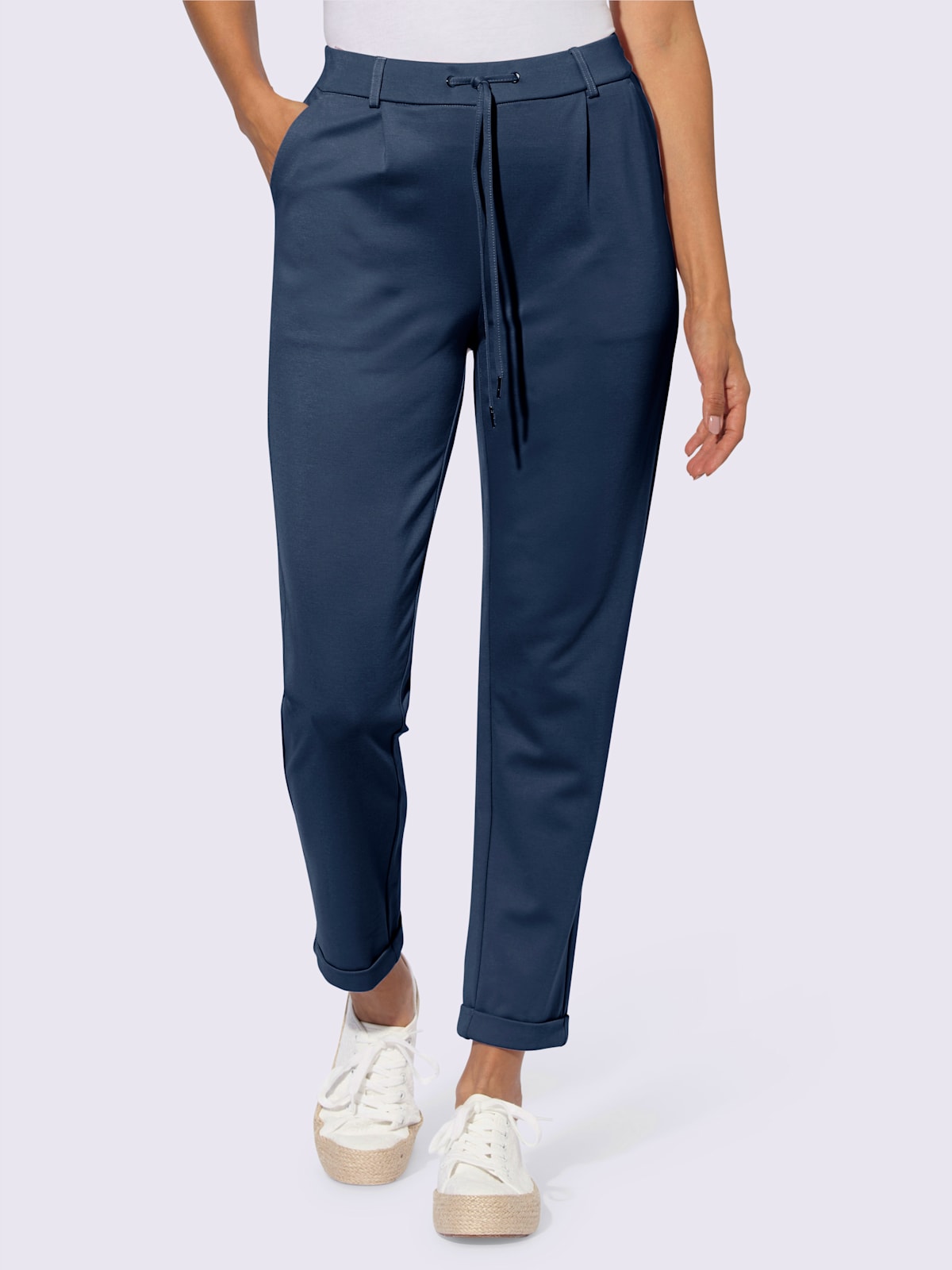 Pantalon de jogging ceinture élastique, coulisse et lien à nouer - Helline - Modalova