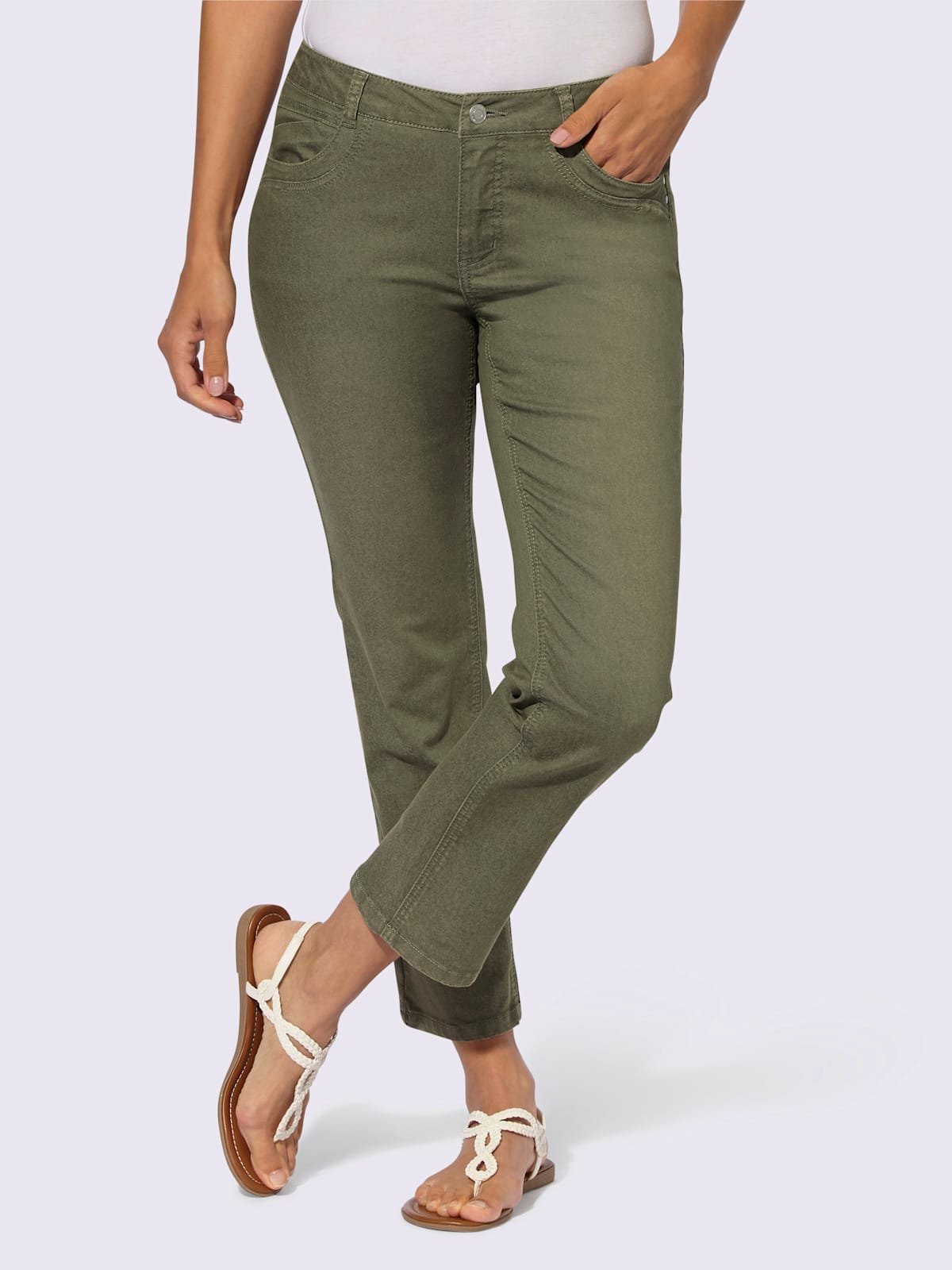 Jean 7/8 coton extensible confortable - Collection L - Modalova